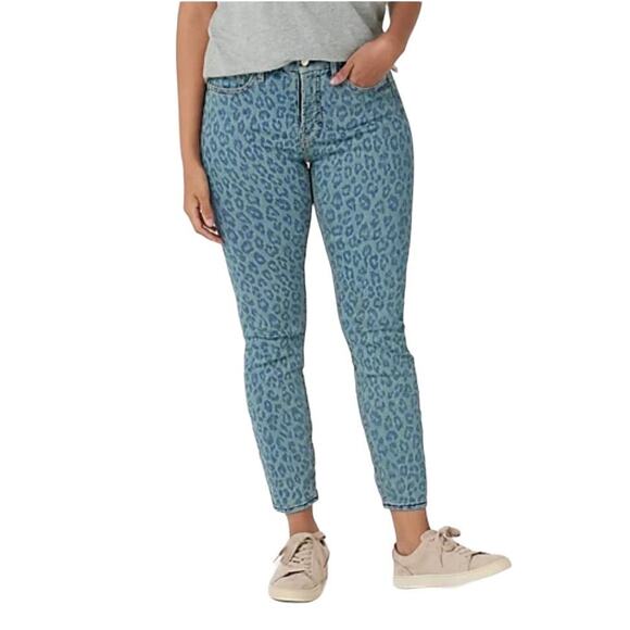 NWT! Jen7 by 7 for All Mankind Ankle Skinny - Sunrise Leopard Size 8 - Picture 1 of 8